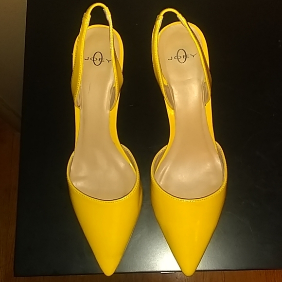 2 inch yellow heels